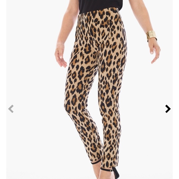 Chico's Juliet Animal-Print Ankle Pants - Picture 2 of 12